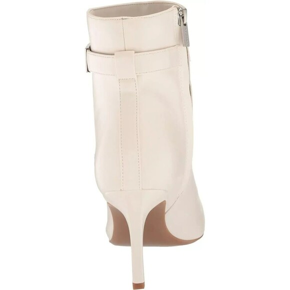 Calvin Klein Women's Pointed Toe Booties Sarity Faux Leather  Ivory size 9 M - Picture 7 of 9
